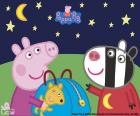 Свинка Пеппа со своей друг Zoe Зебра на звездную ночь